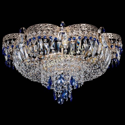 Люстра Камея Флора Журавлик №6 синяя в Кирове Гусь Хрустальный