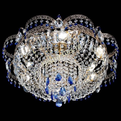 Люстра Камея Флора Журавлик №6 синяя в Кирове Гусь Хрустальный