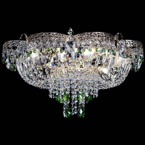 Люстра Камея Флора Журавлик №6 зеленая в Кирове Гусь Хрустальный