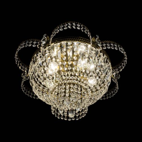 Люстра Камея №1 под бронзу прямая в Кирове Гусь Хрустальный