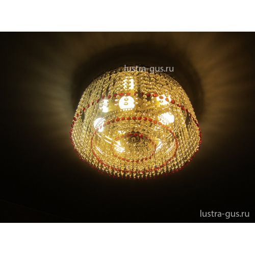 Люстра Капель обтикон 5 ламп в Кирове Гусь Хрустальный