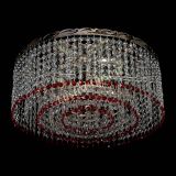 Люстра Капель оптикон №2 красная в Кирове