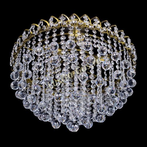 Люстра Капель Пирамида Шар 30 с подвесом под бронзу в Кирове Гусь Хрустальный