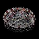 Люстра Каскад Ажур 700 мм красный в Кирове