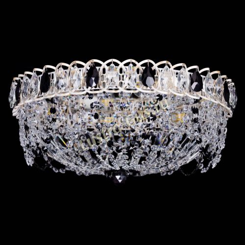 Люстра Каскад Ажур Черная белая в Кирове Гусь Хрустальный