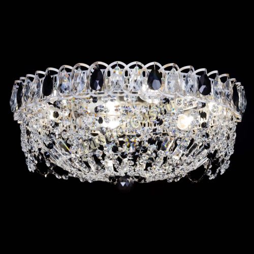 Люстра Каскад Ажур Черная белая в Кирове Гусь Хрустальный