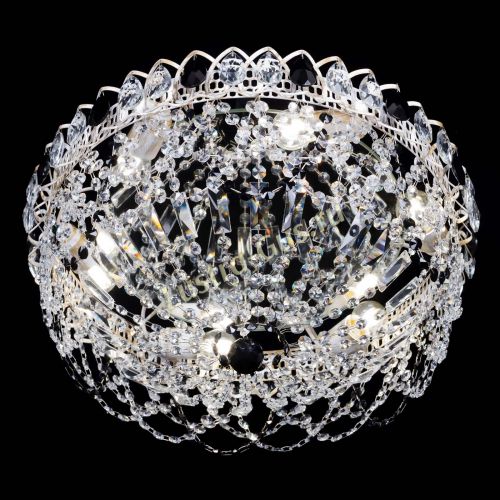 Люстра Каскад Ажур Черная белая в Кирове Гусь Хрустальный