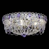 Люстра Каскад Ажур Фиолетовая белая в Кирове