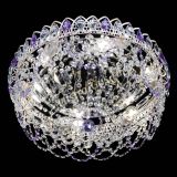 Люстра Каскад Ажур Фиолетовая белая в Кирове