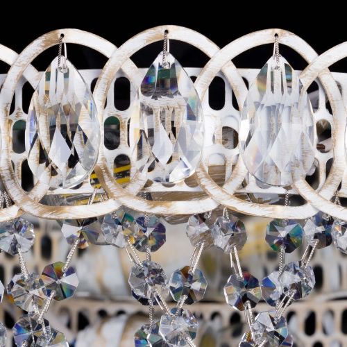 Люстра Каскад Ажур белая в Кирове Гусь Хрустальный