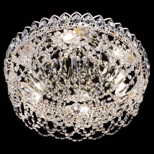 Люстра Каскад Ажур белая в Кирове Гусь Хрустальный