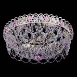 Люстра Каскад Ажур Розовая белая в Кирове