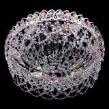 Люстра Каскад Ажур Розовая белая в Кирове