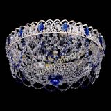 Люстра Каскад Ажур Синяя белая в Кирове