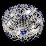 Люстра Каскад Ажур Синяя белая в Кирове