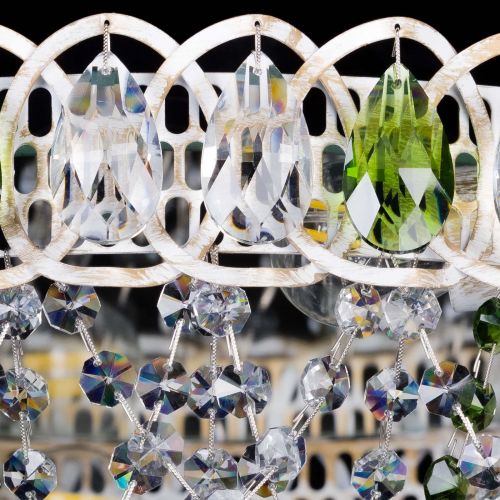 Люстра Каскад Ажур Зеленая белая в Кирове Гусь Хрустальный