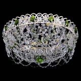 Люстра Каскад Ажур Зеленая белая в Кирове