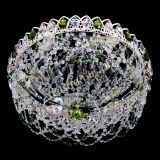 Люстра Каскад Ажур Зеленая белая в Кирове
