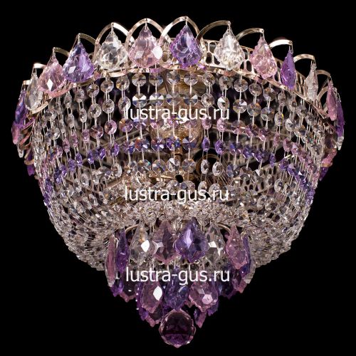 Люстра Катерина дубик цветная в Кирове Гусь Хрустальный