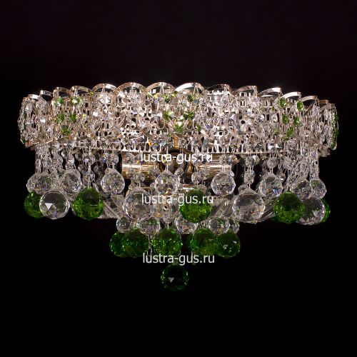 Люстра Катерина шар зеленая в Кирове Гусь Хрустальный
