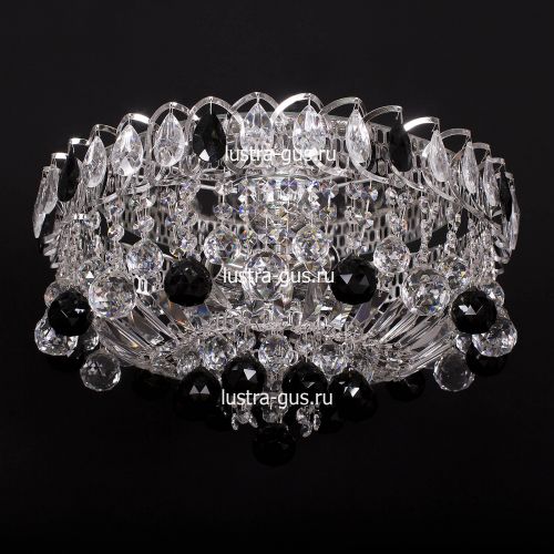 Люстра Катерина шар черная в Кирове Гусь Хрустальный
