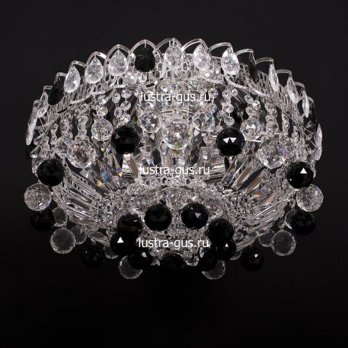 Люстра Катерина шар черная в Кирове Гусь Хрустальный