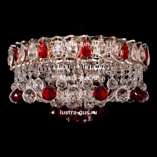 Люстра Катерина Шар Журавлик зеленая в Кирове Гусь Хрустальный