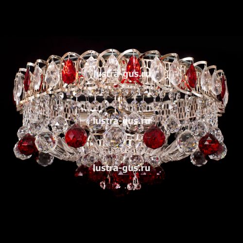 Люстра Катерина Шар Журавлик зеленая в Кирове Гусь Хрустальный