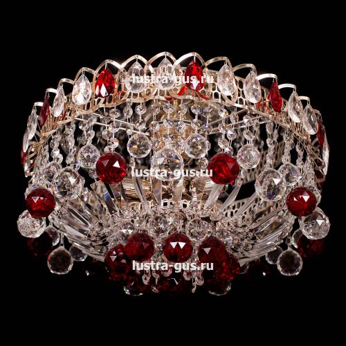 Люстра Катерина Шар Журавлик зеленая в Кирове Гусь Хрустальный