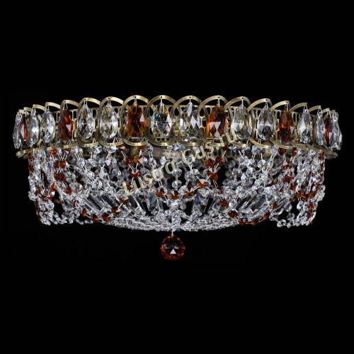 Люстра Хрустальный Каскад Ажур под бронзу Чайная в Кирове Гусь Хрустальный