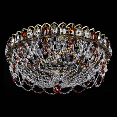 Люстра Хрустальный Каскад Ажур под бронзу Чайная в Кирове Гусь Хрустальный