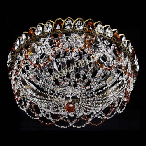 Люстра Хрустальный Каскад Ажур под бронзу Чайная в Кирове Гусь Хрустальный