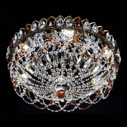 Люстра Хрустальный Каскад Ажур под бронзу Чайная в Кирове Гусь Хрустальный