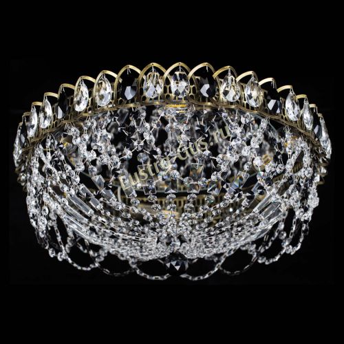 Люстра Хрустальный Каскад Ажур под бронзу Черная в Кирове Гусь Хрустальный