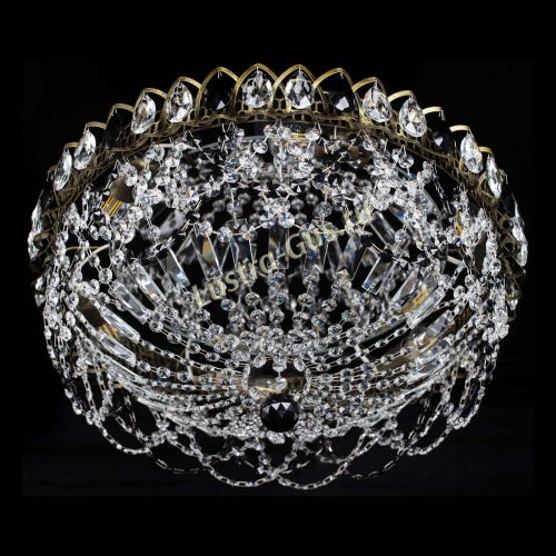 Люстра Хрустальный Каскад Ажур под бронзу Черная в Кирове Гусь Хрустальный