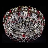 Люстра Хрустальный Каскад Ажур под бронзу Красная в Кирове