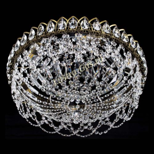 Люстра Хрустальный Каскад Ажур под бронзу в Кирове Гусь Хрустальный