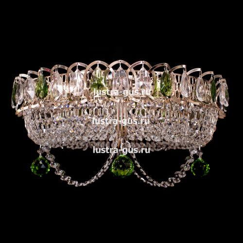 Люстра Кольцо Блин Цветная в Кирове Гусь Хрустальный