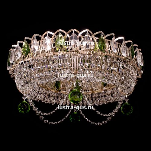 Люстра Кольцо Блин Цветная в Кирове Гусь Хрустальный