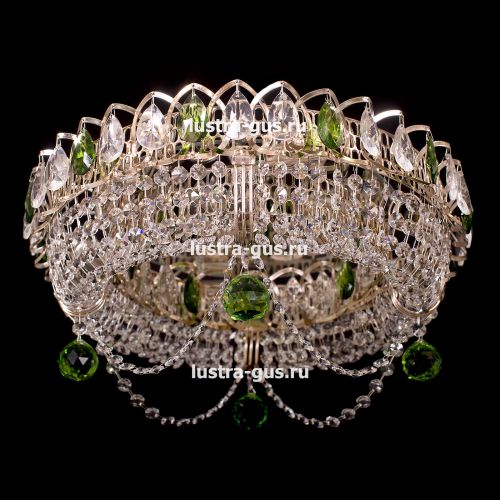 Люстра Кольцо Блин Цветная в Кирове Гусь Хрустальный