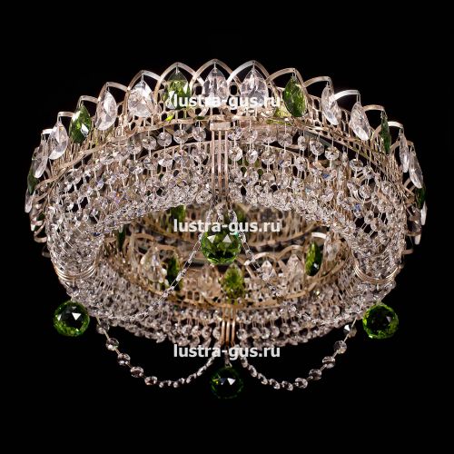 Люстра Кольцо Блин Цветная в Кирове Гусь Хрустальный