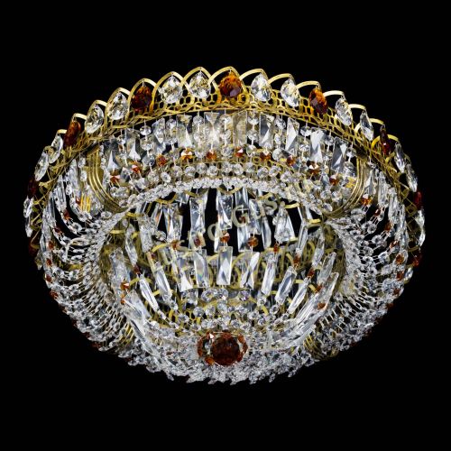 Люстра Кольцо Классика Пластинка чайная под бронзу в Кирове Гусь Хрустальный