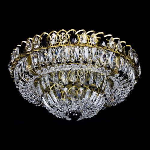 Люстра Кольцо Классика Пластинка черная под бронзу в Кирове Гусь Хрустальный