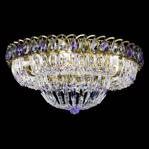 Люстра Кольцо Классика Пластинка фиолетовая под бронзу в Кирове Гусь Хрустальный