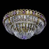 Люстра Кольцо Классика Пластинка фиолетовая под бронзу в Кирове