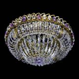 Люстра Кольцо Классика Пластинка фиолетовая под бронзу в Кирове