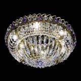 Люстра Кольцо Классика Пластинка фиолетовая под бронзу в Кирове