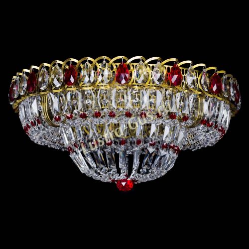 Люстра Кольцо Классика Пластинка красная под бронзу в Кирове Гусь Хрустальный