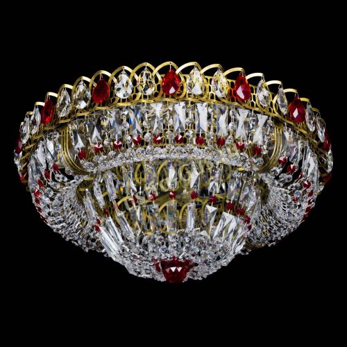 Люстра Кольцо Классика Пластинка красная под бронзу в Кирове Гусь Хрустальный