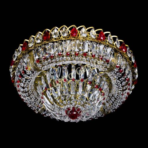 Люстра Кольцо Классика Пластинка красная под бронзу в Кирове Гусь Хрустальный